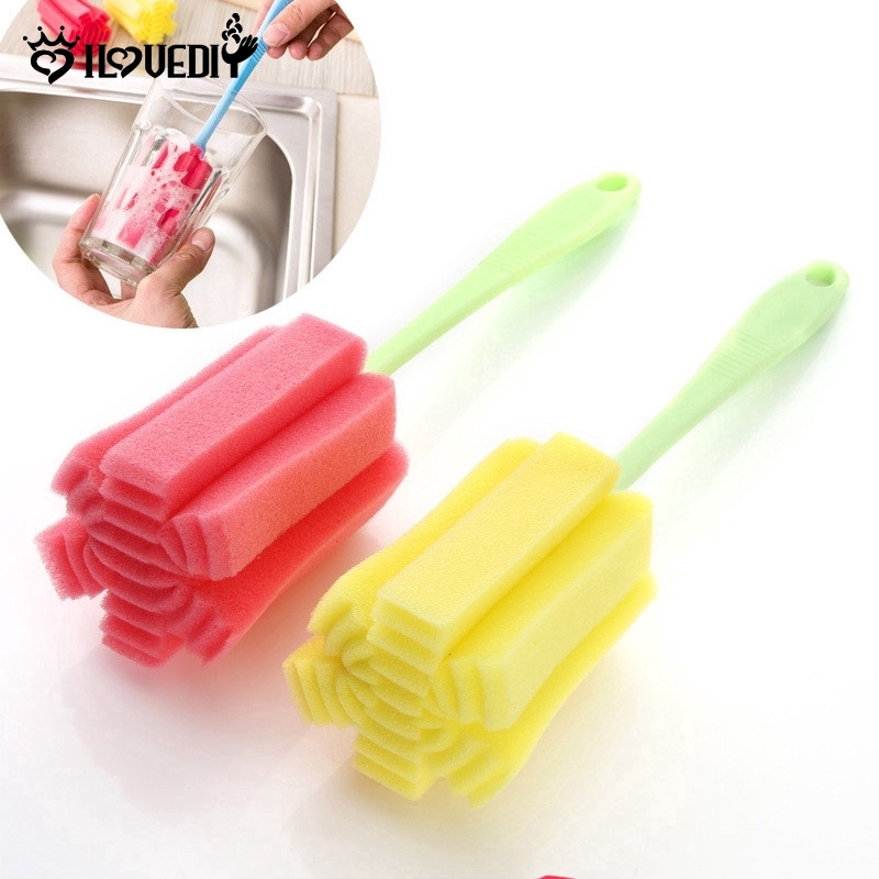 Cọ xốp vệ sinh cốc thủy tinh tiện dụng