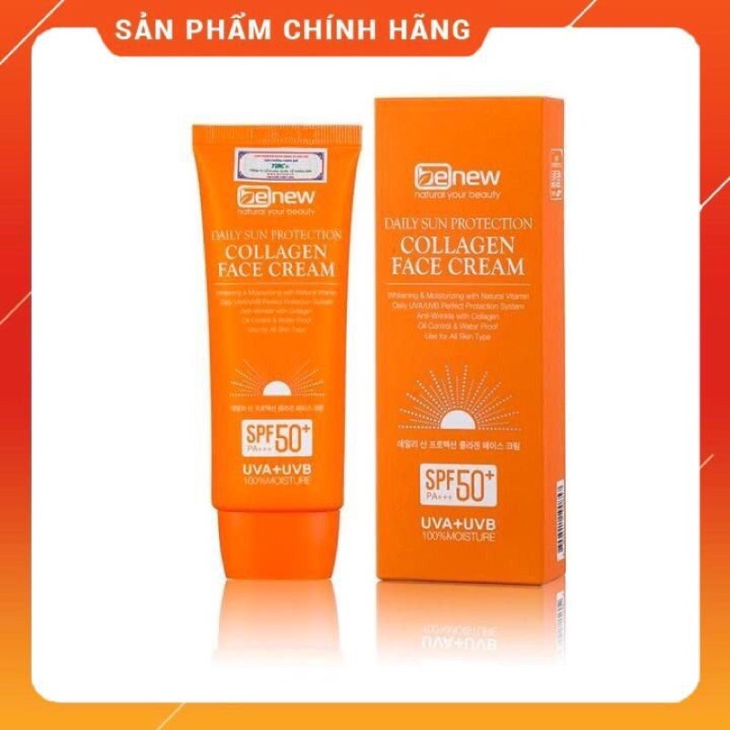 Kem Chống nắng cao cấp Dành cho da mặt - Benew Collagen Face Cream nhập khẩu Hàn Quốc - Loại 70ml