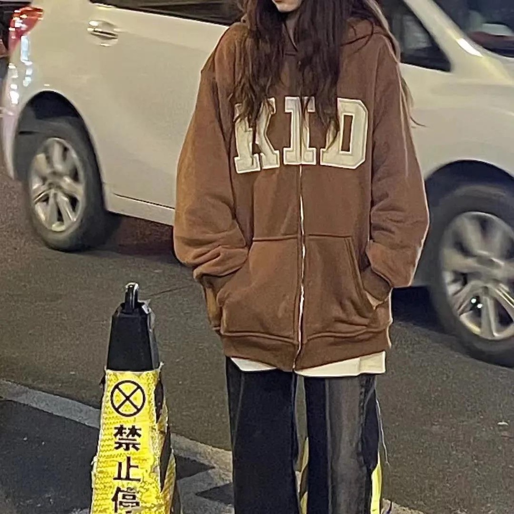 Áo Khoác Cardigan Mỏng Dáng Rộng Phong Cách Hàn Quốc Thời Trang Xuân Thu Cho Nữ Sinh