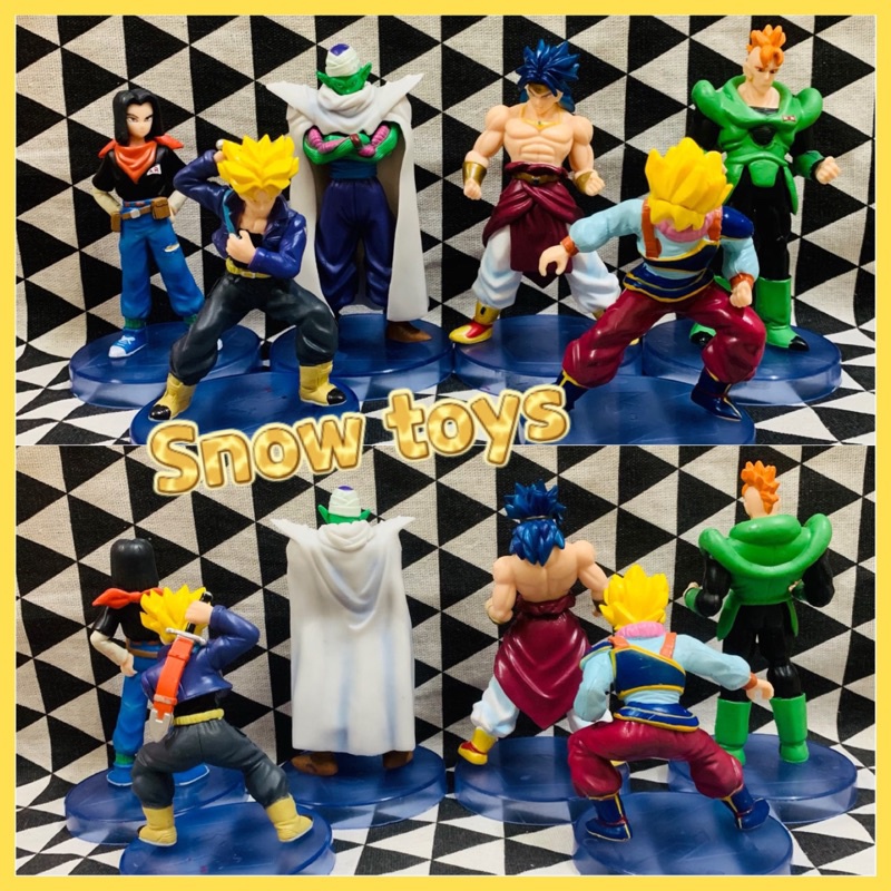 Mô hình Dragon Ball - Trunks Vegeta Chiaotzu Cell Picclo Goku Frieza Krillin Android 20 Broly Fide - Đế đen -Cao 12~13cm