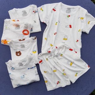 Bộ Cộc Tay Avaslew Chất THUN LẠNH PETIT Cho Bé Trai Bé Gái Mềm Mát - Quần Áo Trẻ Em Sơ Sinh Từ 4-15kg