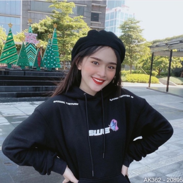 Áo Khoác Hoodie Nam Nữ Nỉ Bông Dày Dặn Hàng QC Áo Khoác Hoodie Nỉ Sweater Nam Nữ Nỉ Ngoại in SWE BƯỚM - AK3362 | BigBuy360 - bigbuy360.vn
