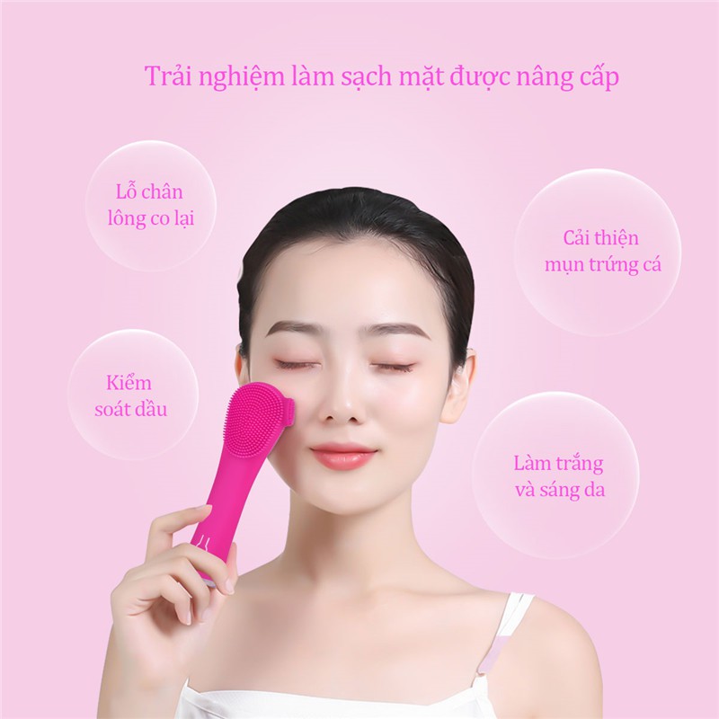 Máy rửa mặt CkeyiN chạy điện bằng silicone chống nước