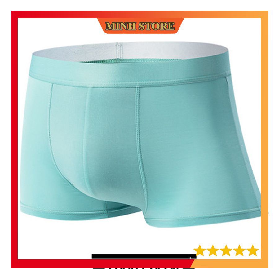 COMBO 3 Quần lót nam BOXER, quần sịp nam đúc lụa băng tự nhiên 100% thoáng khí,co giãn cao cấp SL02 - Minhstore66