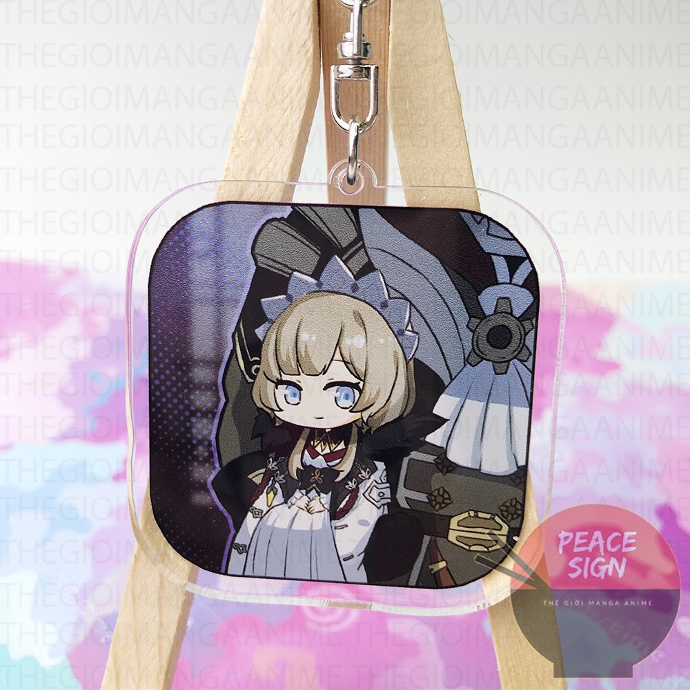 Móc khóa GENSHIN IMPACT - FATUI QUAN CHẤP HÀNH ver CHỮ NHẬT game anime chibi mica trong acrylic