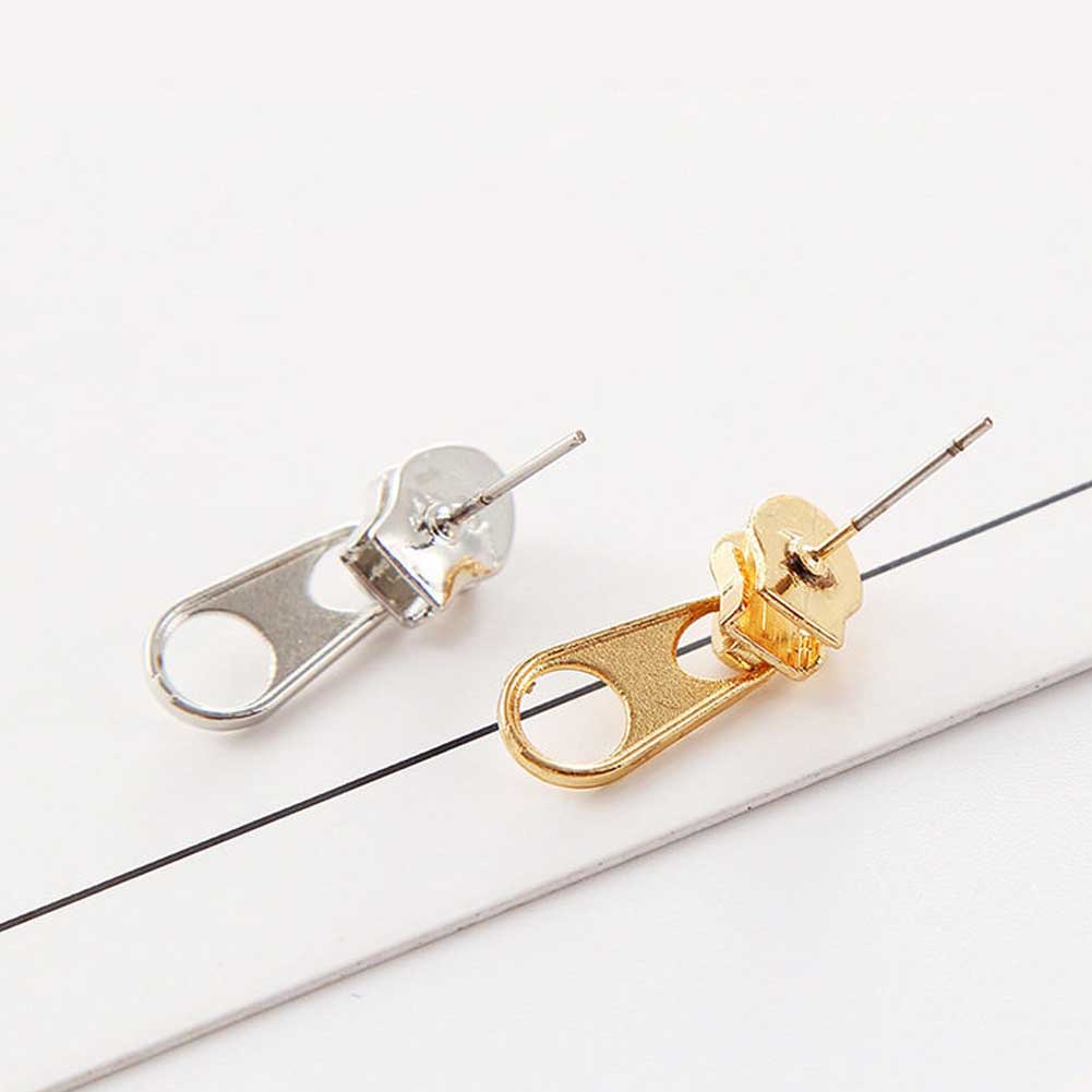Khuyên Tai Hình Đầu Khóa Kéo Phong Cách Thời Trang Cá Tính Dành Cho Nữ
