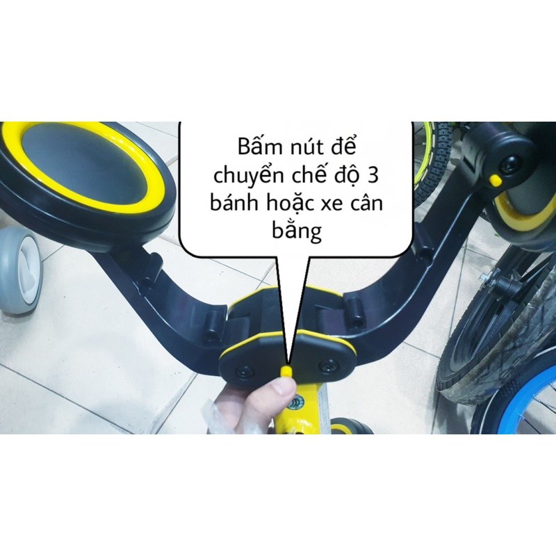 XE CÂN BẰNG KIWICOOL KIÊM XE 3 BÁNH VÀ CHÒI CHÂN