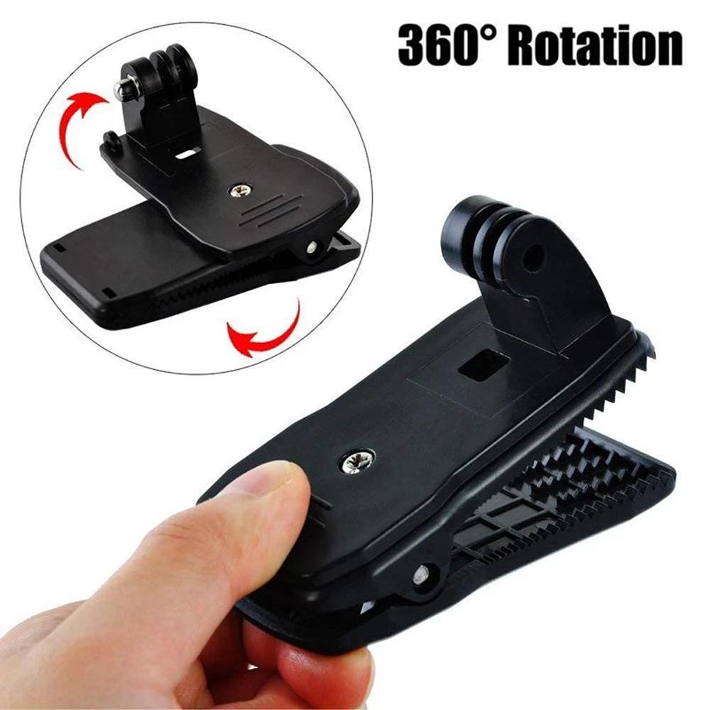 Kẹp Gắn Ba Lô Bằng Nhựa Xoay 360 Độ Cho Camera Hành Trình Gopro Hero 4 SJ4000 VP512