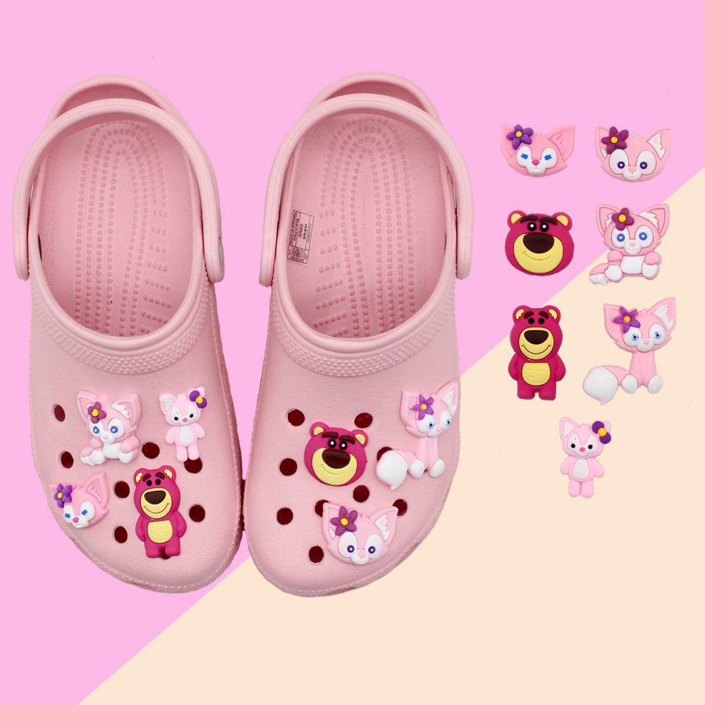 Dễ Thương Ghim Trang Trí Hình Giày / Giày / Giống Gấu / Thỏ stella lou Bits Đáng Yêu Cho Nữ