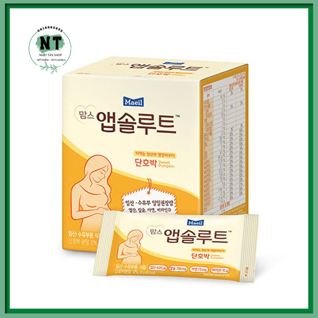 Sữa Bầu Maeil Hàn Quốc - Sữa Dành Phụ Nữ Muốn Có Thai, Cho Bà Bầu Và Cho Con Bú – Hộp 10 gói 20g