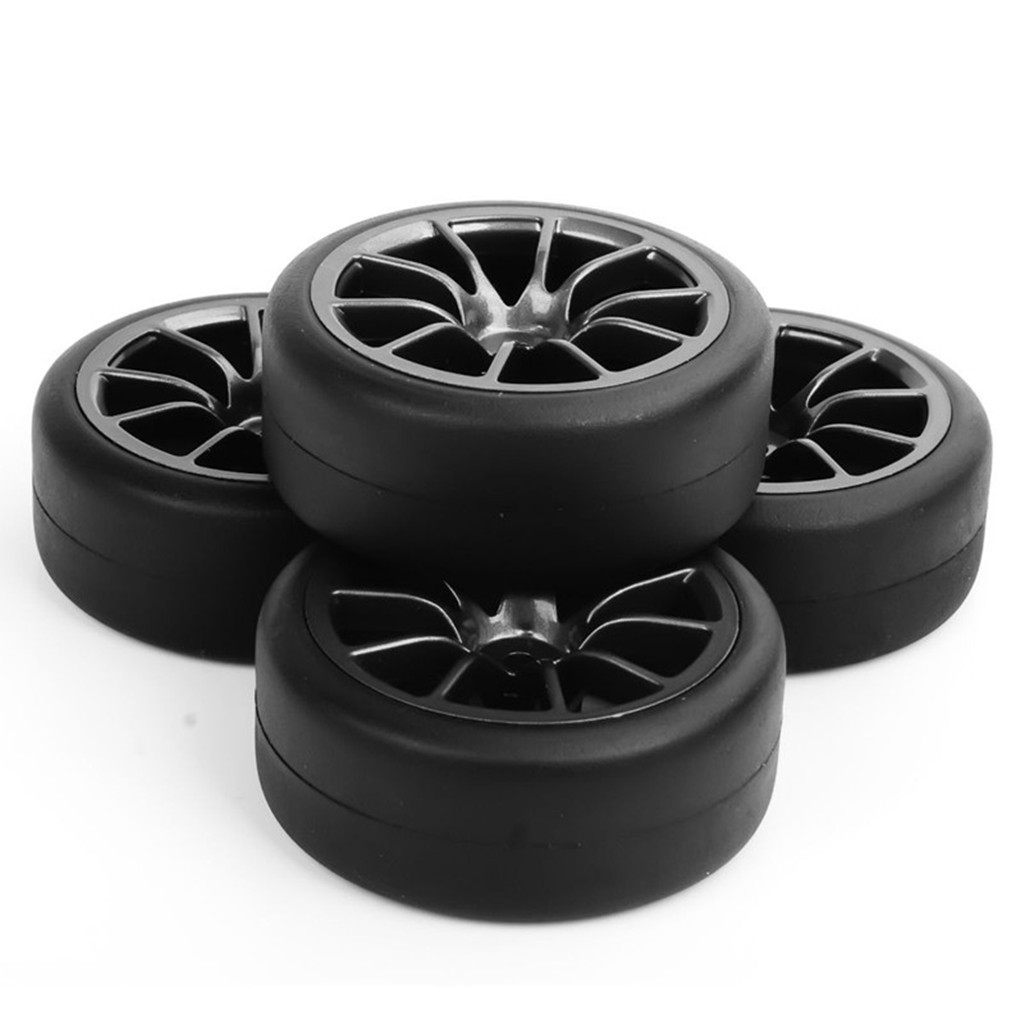 Set 4 Bánh Xe Cao Su Cho Xe Đồ Chơi Tỉ Lệ 1 : 10 Hpi Hsp