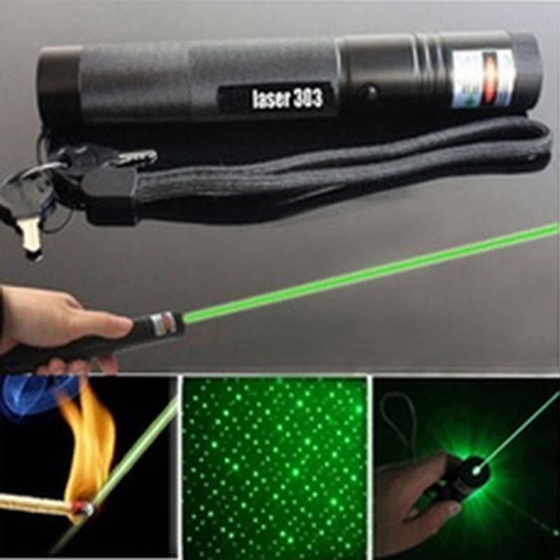 ĐÈN PIN TIA LASER 303 TIA XANH SIÊU SÁNG CỰC ĐẸP