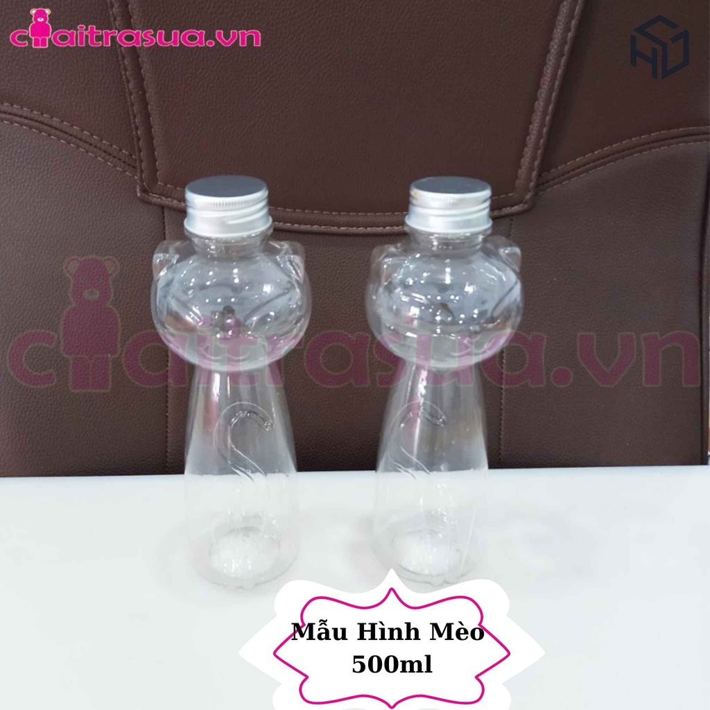Chai Nhựa Pet  Cao Cấp hình nhân vật  400-700ml  dùng đựng trà sữa, nước ép, kẹo giá rẻ tại xưởng