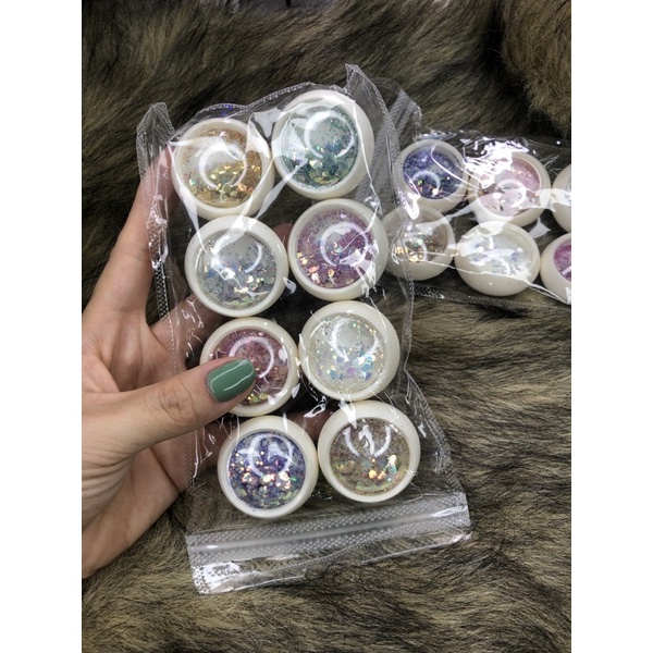 Set nhũ vảy cá 3D lấp lánh  làm móng