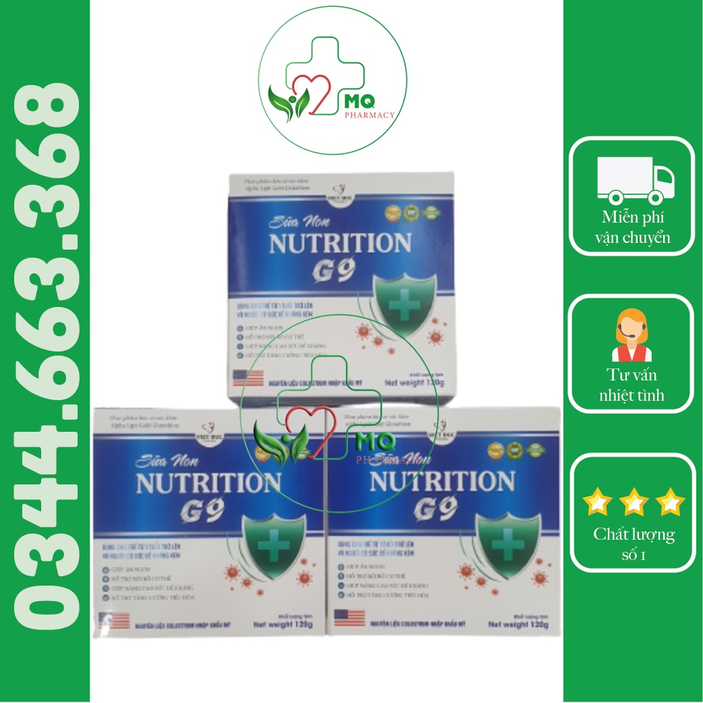 [HCM] Sữa non NUTRITION G9 120g - Giúp ăn ngon, hỗ trợ miễn dịch, xương khớp, tăng cường sức khỏe | 