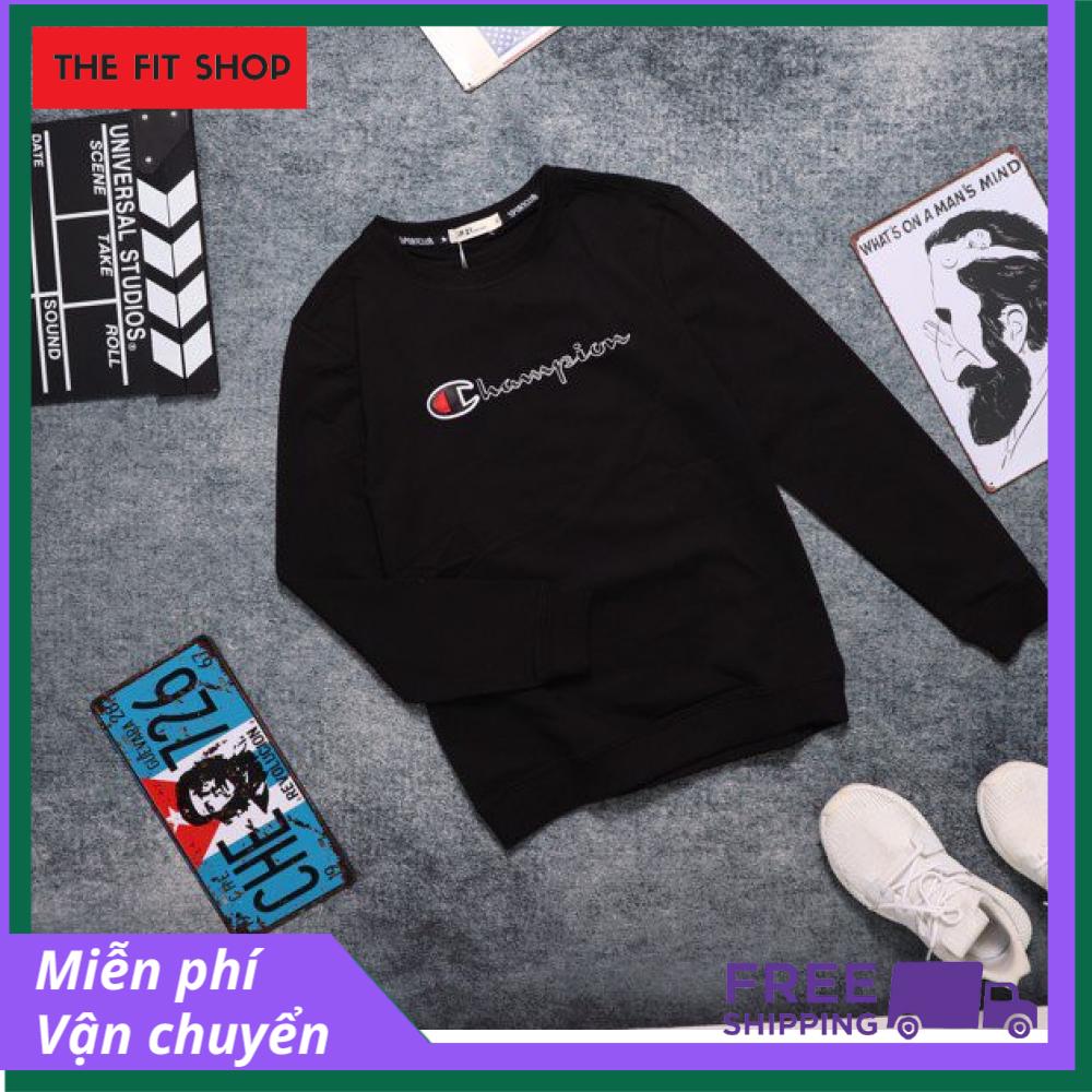 Áo Sweater SP21 Chất Vải Mát Mẻ ASW3053 (có 2 màu: đen, xám) - Phong Cách Hàn Quốc Tay Dài - Cotton 100%