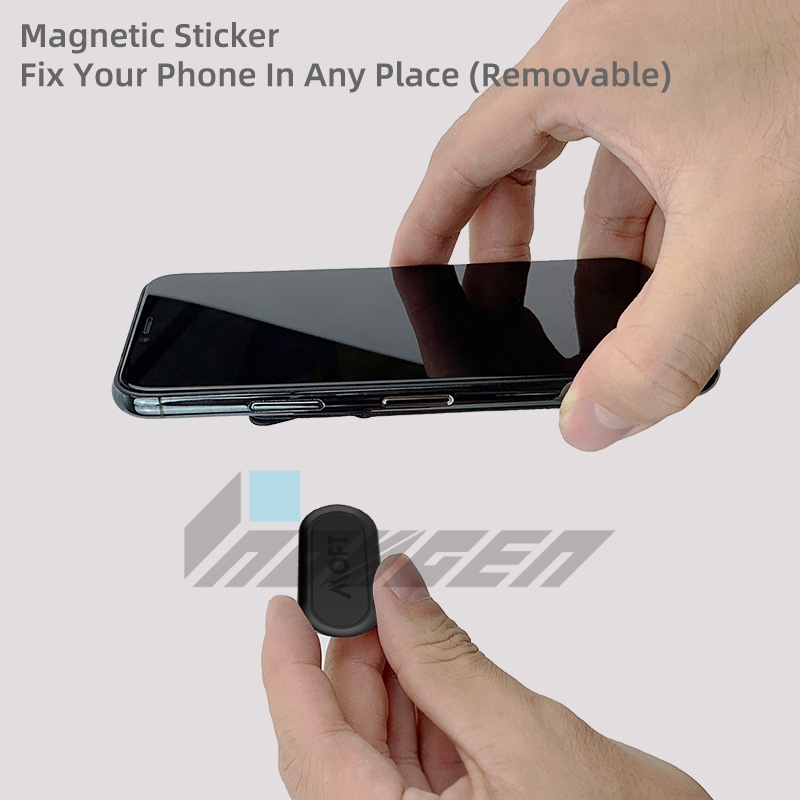 MOFT X Phone Holder  Portable Ultra thin Invisible Smart Stand with Magnetic Sticker/Removable Foldable Card Slot Design