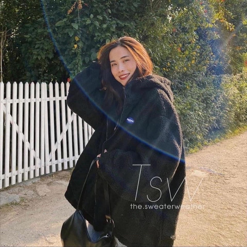 Áo khoác áo hoodies lông tay bồng ullzang, áo lông dày bịch