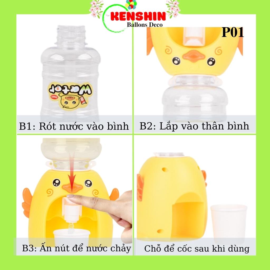Bình Đựng Nước Uống Mini Đồ Chơi Thiết Kế Hình Thú Đáng Yêu Vui Nhộn An Toàn Cho Bé
