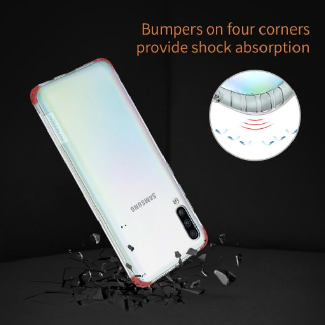 Ốp lưng Samsung Galaxy A70 dẻo trong lồi 4 góc chống sốc chống ố vàng ôm máy