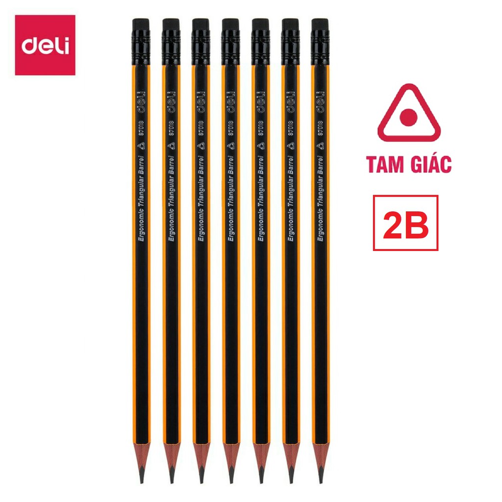 Bút Chì Gỗ 2B Thân Tam Giác DELI - E37013