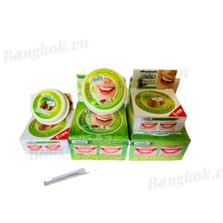 Kem tẩy trắng răng Green Herb Thái Lan 25g tặng hũ nhỏ 10g