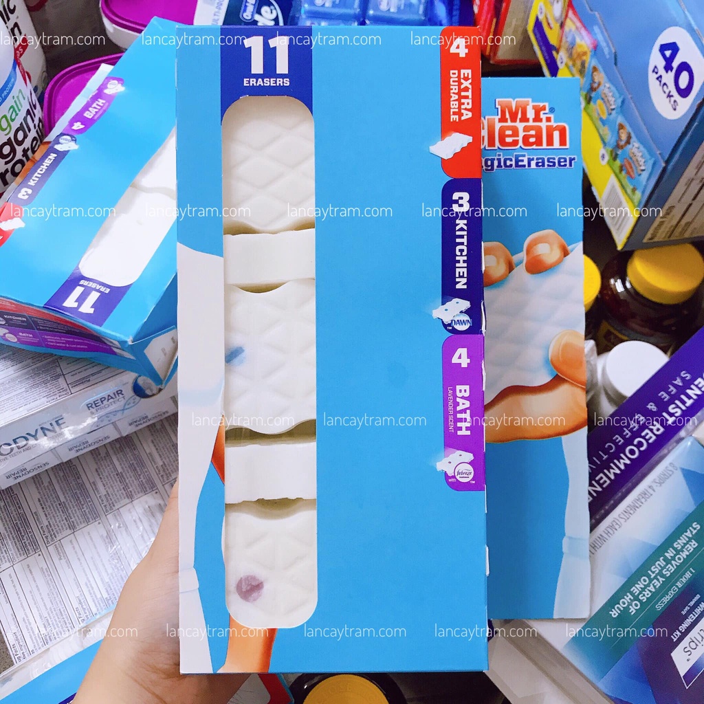 [GIA_DỤNG_NHẬP_KHẨU] MIẾNG CHÙI RỬA ĐA NĂNG MR. CLEAN MAGIC ERASER, 12 MIẾNG