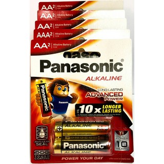 Combo 12 vỉ Pin AA Panasonic Alkaline LR6T/2B Chính Hãng vỉ 2 viên