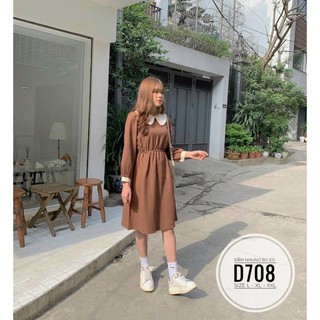 Bigsize Đầm nhung bo eo D708