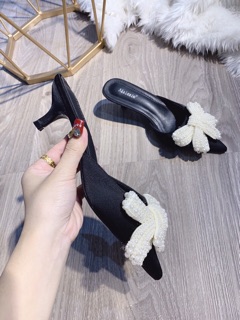 Sục nơ Ngọc gót 3p (sẵn).