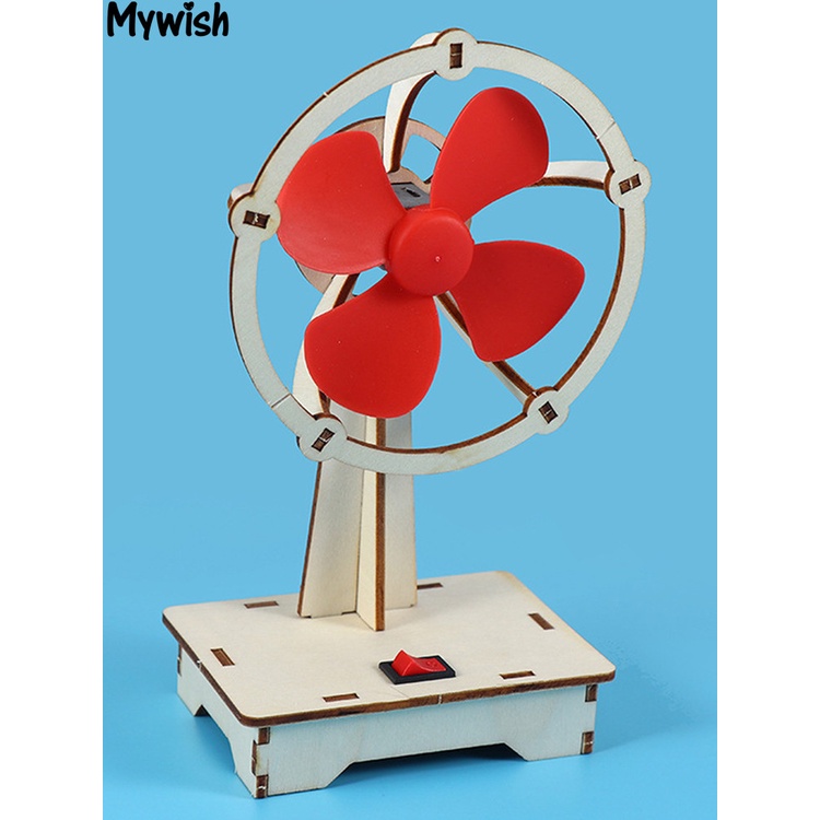 mywish Eco-friendly Science Fan Kit Kids Assembly Fan Model Parent-children Interaction for Kids