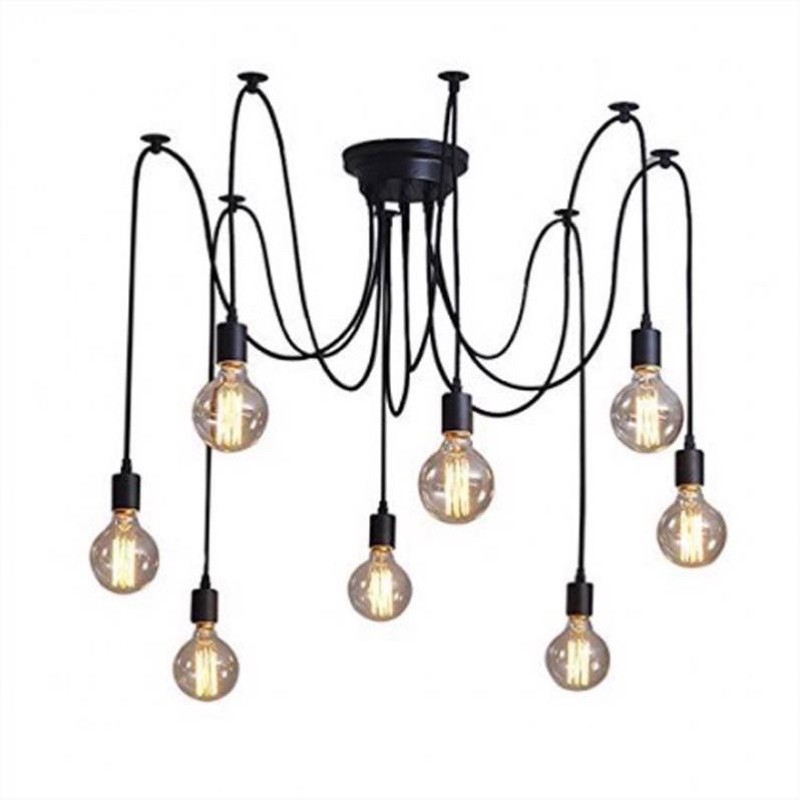 Đèn Thả Kiểu Con Nhện 8 Bóng 10 Bóng 15 Bóng Đèn Chùm Kiểu Con Nhện Dùng Cho Shop Quán Cà Phê Minh Anh Lighting