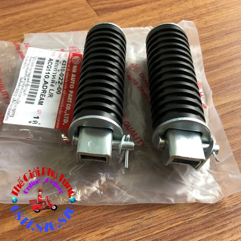 Bộ cao su gác chân sau Dream thái zin mới hàng nhập khẩu Thái Lan - 4310-022-00-TL