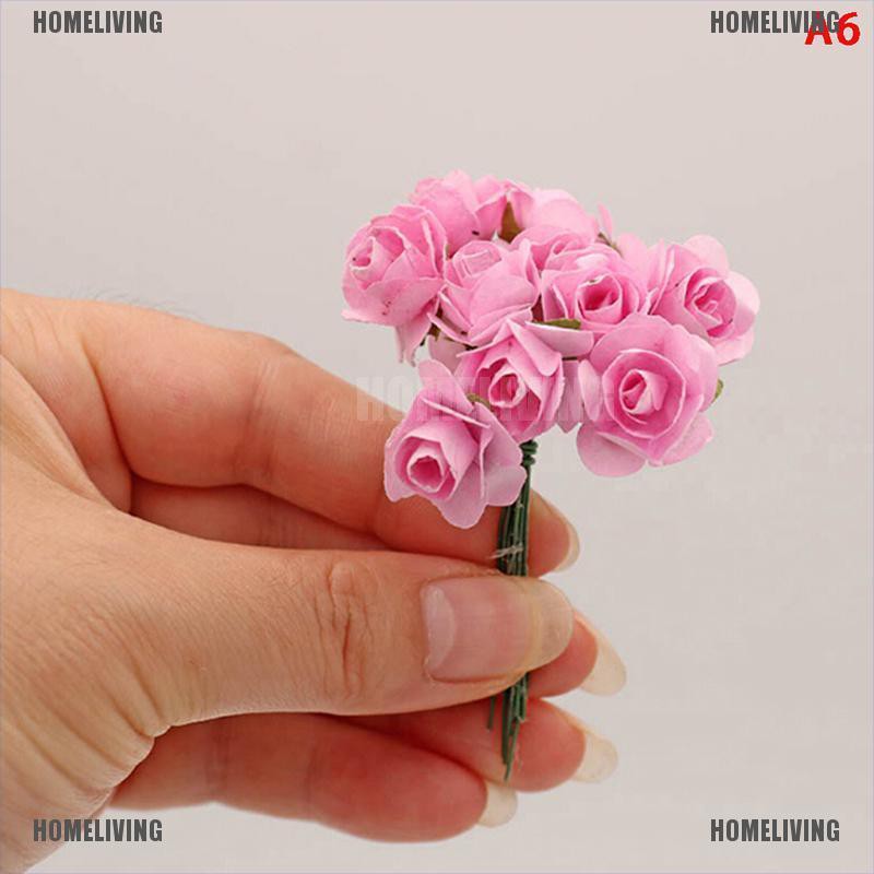 [Homeliving] Bó Hoa Hồng mini Thắt Nơ Bằng Tay Cho Nhà Búp Bê