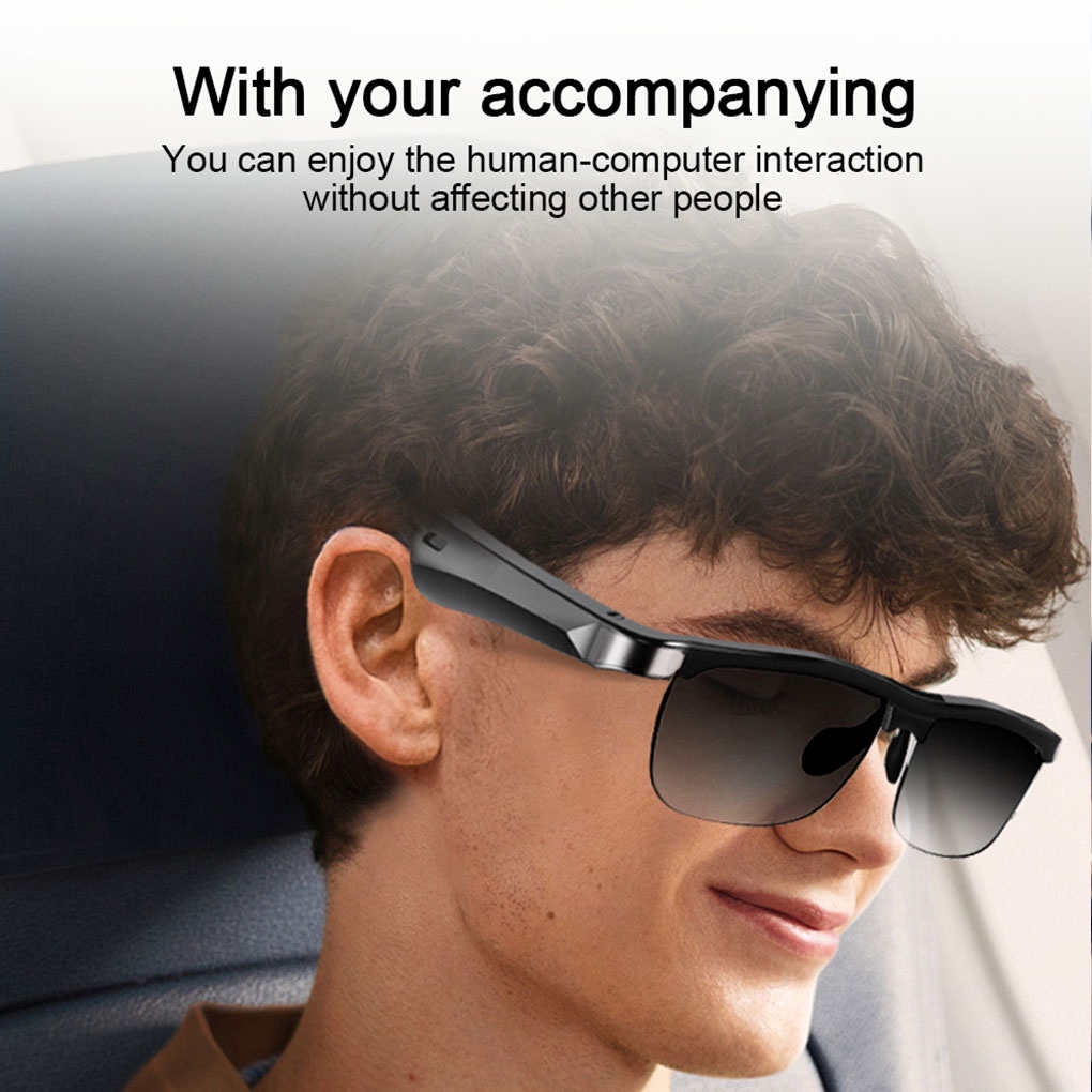 Kính Mát Lenovo Thông Minh Chống Bụi Điều Khiển Bằng Giọng Nói Tích Hợp Nghe Nhạc Bluetooth 5.0