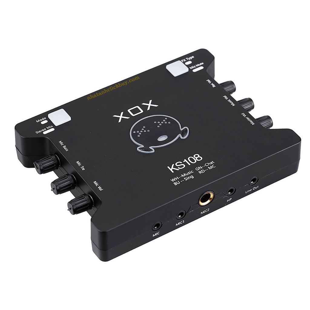 Bộ sound card XOX K10/KS108 chính hãng BH 12 tháng