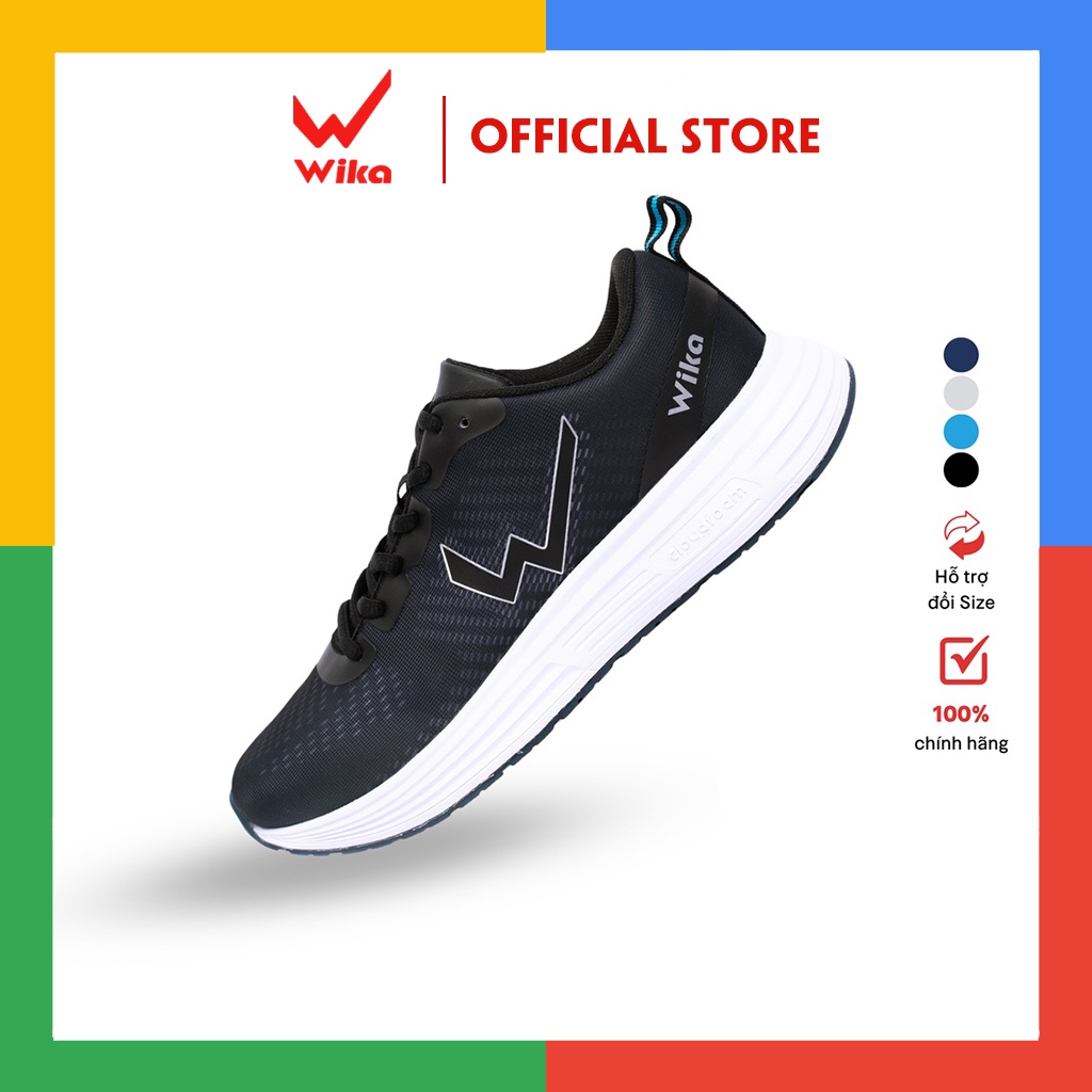 Giày Chạy Bộ Nam Wika CrossX, Giày Thể Thao Tập Gym Đi Bộ Siêu Nhẹ Tặng Tất Dệt Kim