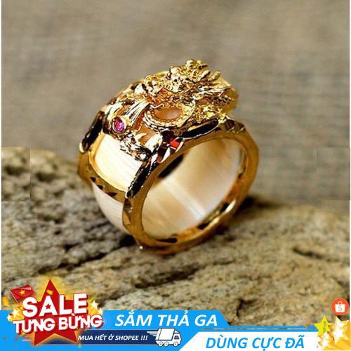 Nhẫn thời trang nam cao cấp Hỏa Long cao cấp -- [Shop Đô Của Mẹ ]