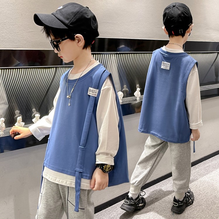 Áo Sweater Tay Dài Cổ Tròn Nhiều Màu Sắc Thời Trang Cho Bé 5 6 7 8 9 10 11 12 13 14 15 16 Tuổi