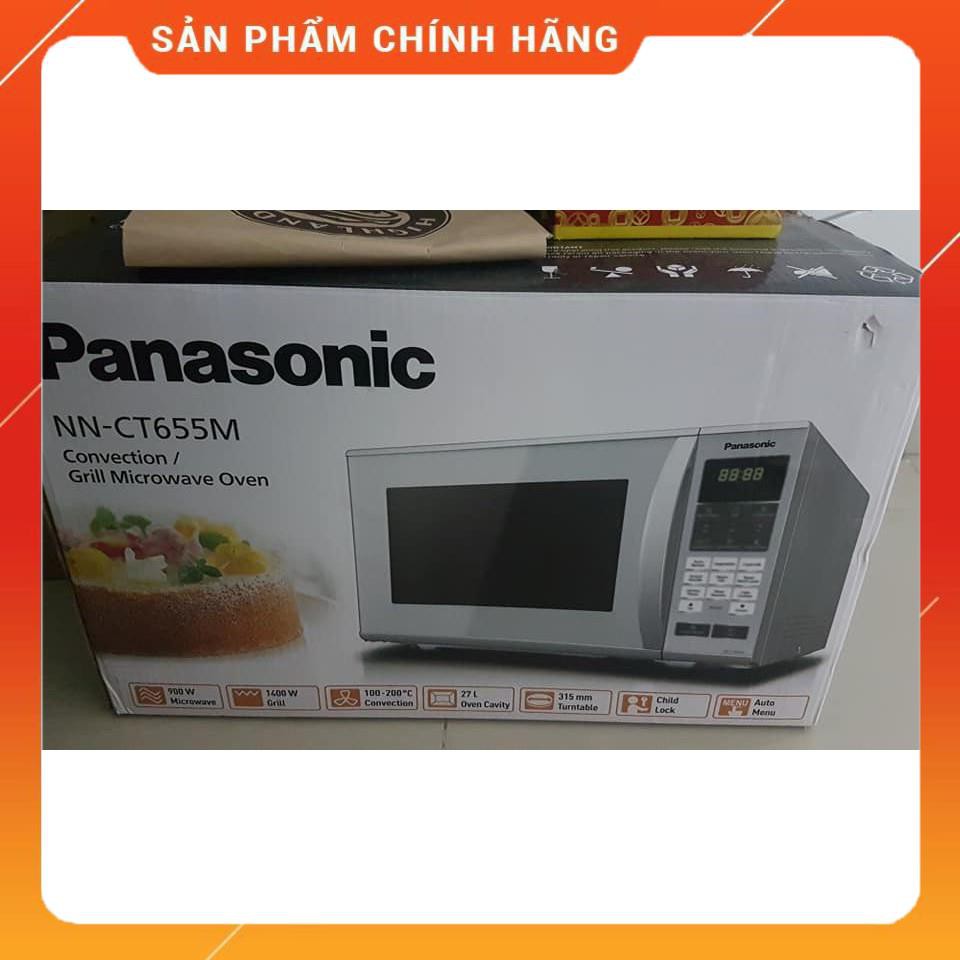 [ELHAT4 giảm 7% tối đa 700K] Lò vi sóng có nướng Panasonic NN-CT655MYUE 27 lít