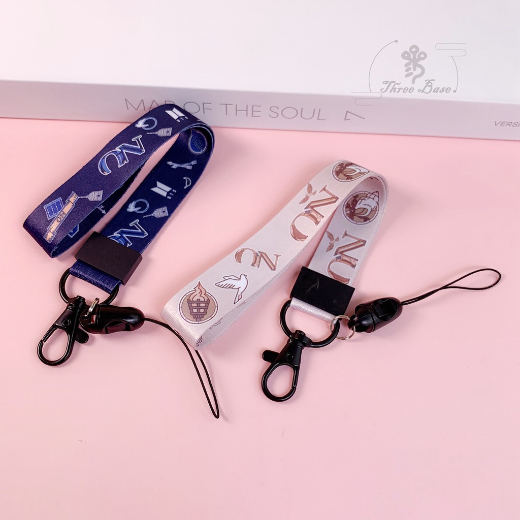 Lanyard for mobile phone, Neck rope,Korea KPOP BTSS613 ON Butter Neck Lanyard Hand Wrist Ring Strap Portable USB lanyard  for Phone Key String bag Cord Removable