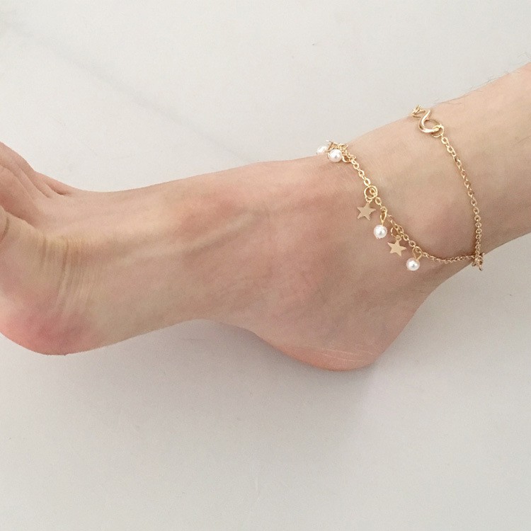 [Mã FAMAYFA giảm 10K đơn 50K] Lắc chân 2 vòng đính ngọc trai thời trang dành cho nữ | BigBuy360 - bigbuy360.vn