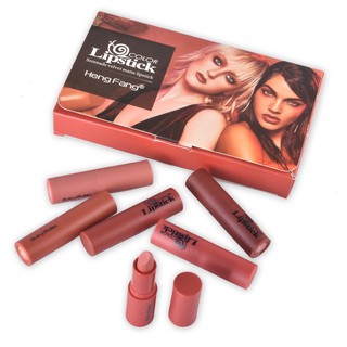 🍎HENGFANG🍎SET SON THỎI 6 CÂY TONE NUDE (có tách lẻ)
