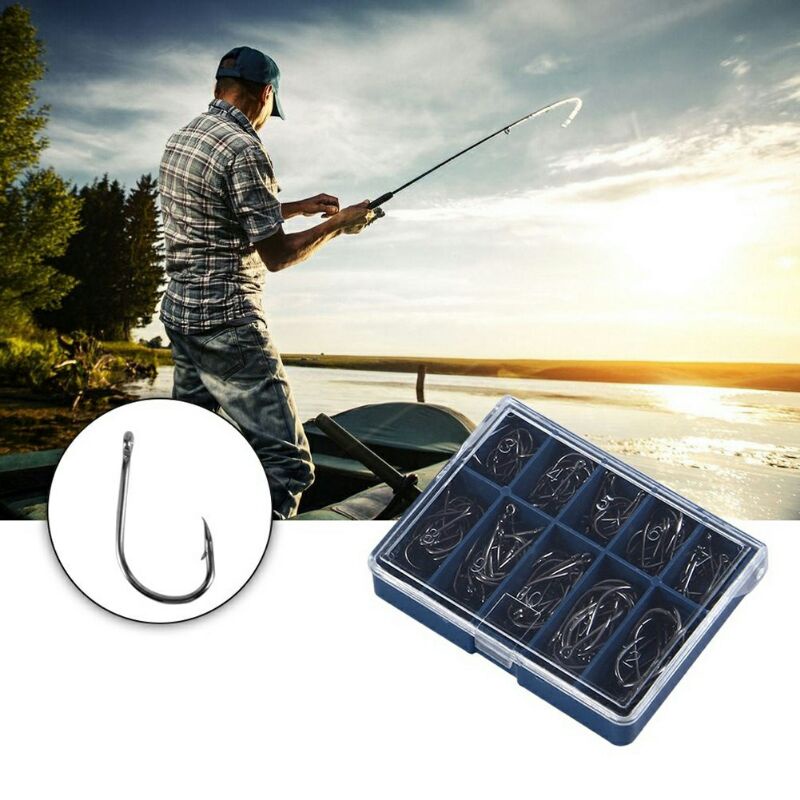 HỘP 100 MÓC CÂU CÁ SẮC NHỌN 3# ĐẾN 12#