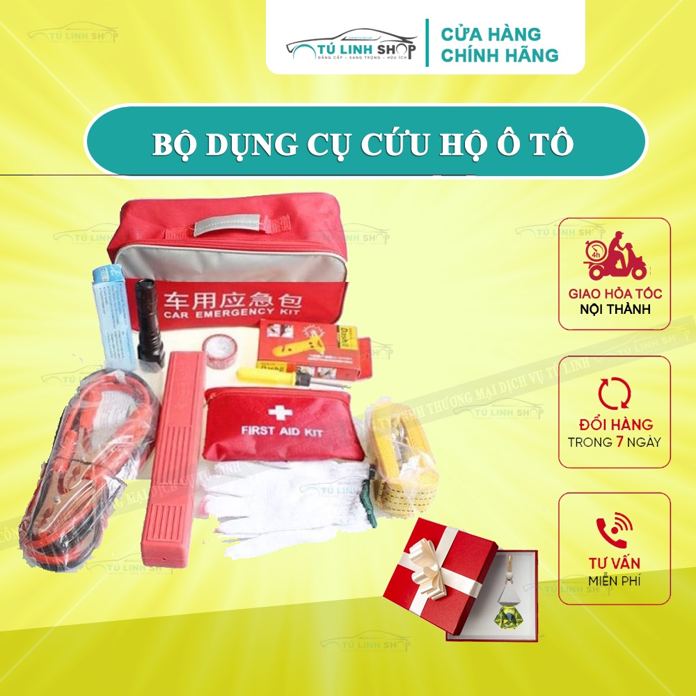 Bộ dụng cụ cứu hộ cho ô tô + Tặng quà