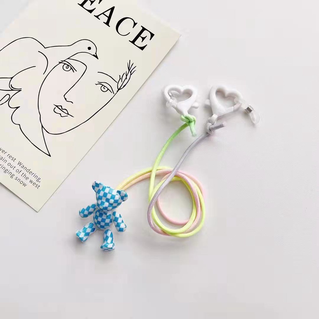 Dây Đeo Khẩu Trang Chống Thất Lạc Thiết Kế Hình Gấu Hoạt Hình Dễ Thương Đa Năng Tiện Lợi