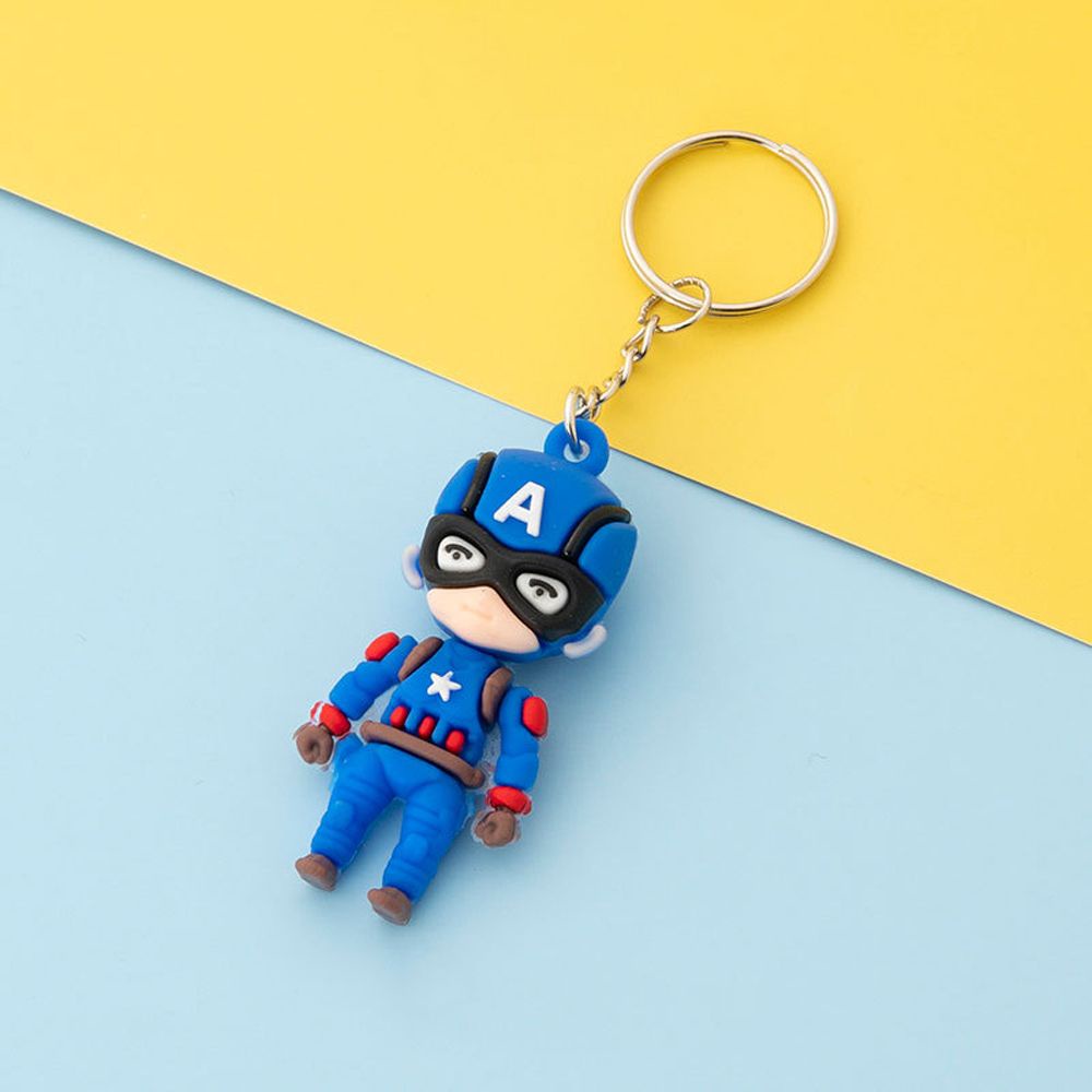 Móc Khóa Hình Siêu Anh Hùng Marvel / Người Nhện / Người Sắt / Người Nhện / Captain America Độc Đáo Cho Trẻ Em