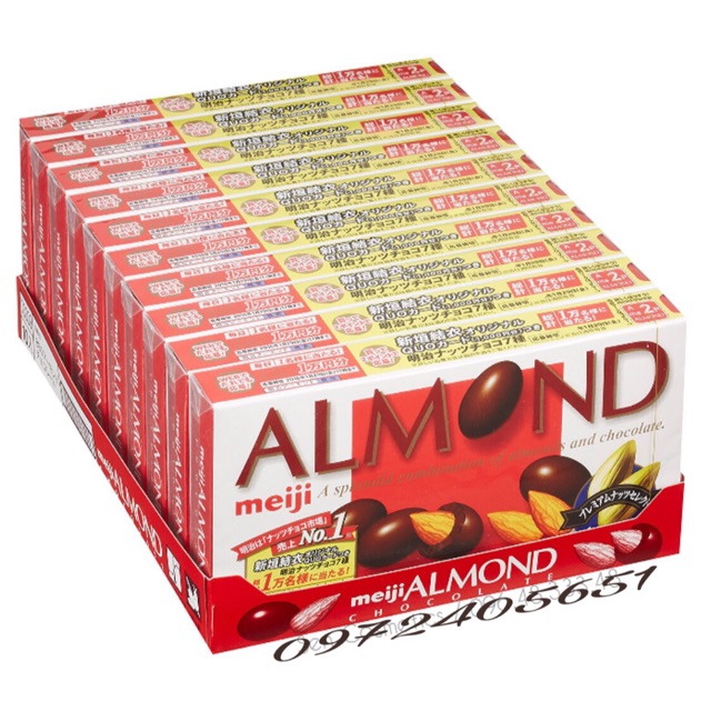 Chocolate Almond hạnh nhân hộp 21 viên - Quà Valentine