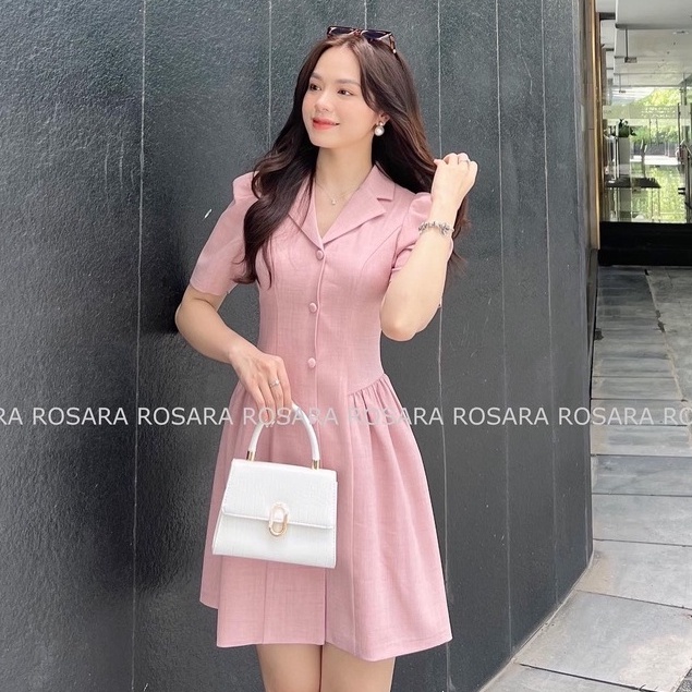 VÁY THIẾT KẾ NỮ DÁNG XÒE CHIẾT EO V18 ROSARA
