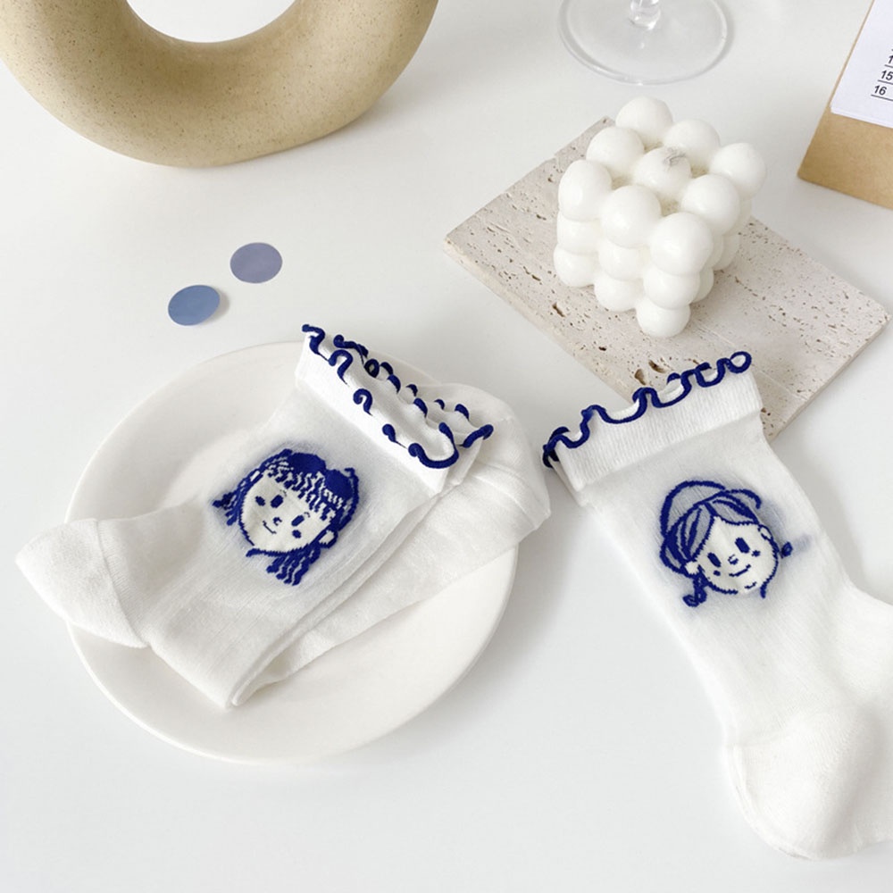 Vớ Mỏng Màu Trắng Dễ Thương Phong Cách Lolita Nhật Bản Cho Nữ